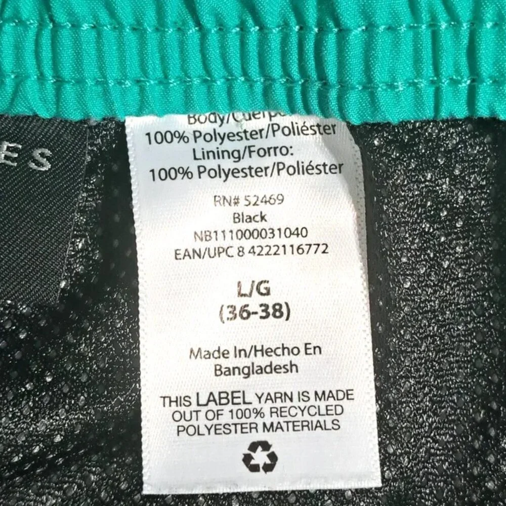 No Boundaries Men's Multicolor Hawaii Palm Mesh Lined Swim Trunks Size L (36/38)